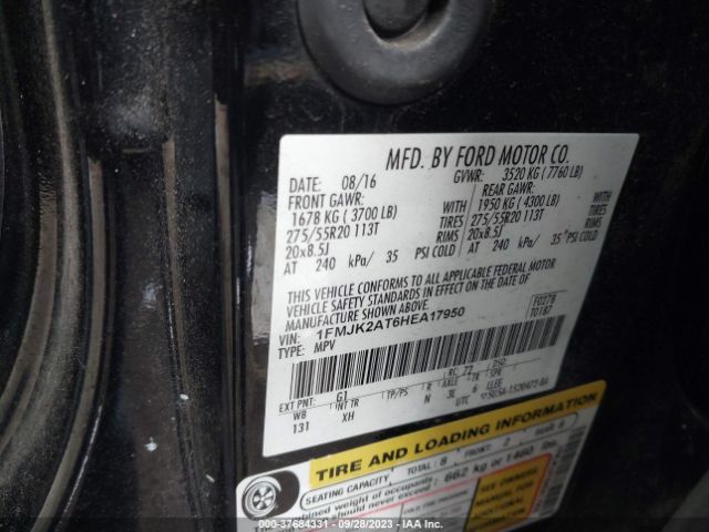 1FMJK2AT6HEA17950 Ford Expedition El Limited
