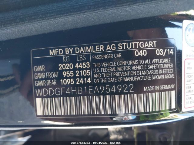 WDDGF4HB1EA954922 Mercedes-Benz C-class C 250