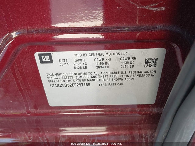 1G4GC5G32EF297159 Buick Lacrosse Leather