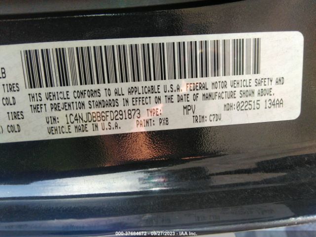 1C4NJDBB6FD291873 Jeep Compass Sport