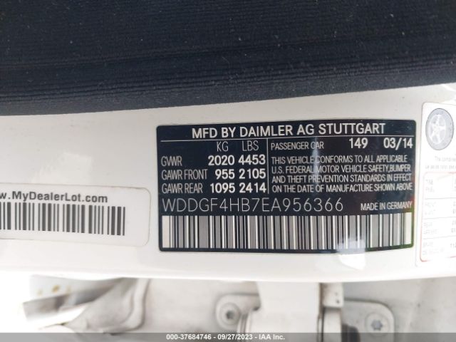 WDDGF4HB7EA956366 Mercedes-Benz C-class C 250