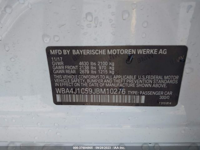 WBA4J1C59JBM10276 BMW 4 Series 430i