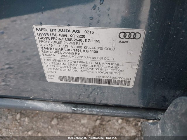WA1GFCFS9GR005284 Audi Q3 Prestige