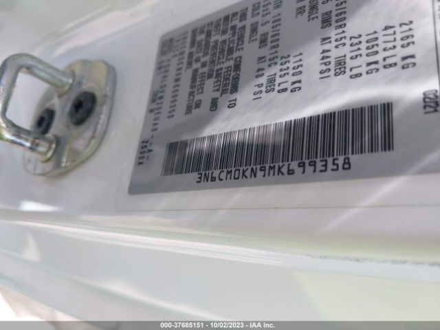 3N6CM0KN9MK699358 Nissan Nv200 Compact Cargo S