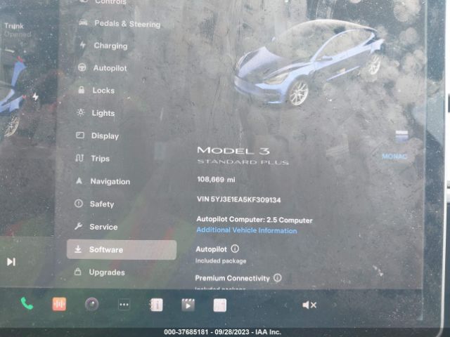 5YJ3E1EA5KF309134 Tesla Model 3 Range