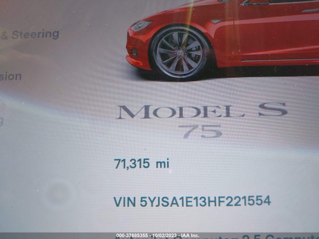 Tesla Model S 60/75 2017 5YJSA1E13HF221554 Image 7