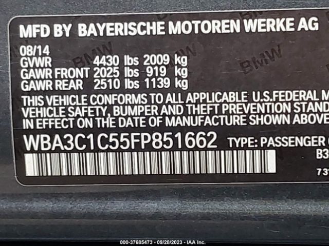 WBA3C1C55FP851662 BMW 3 Series 328i