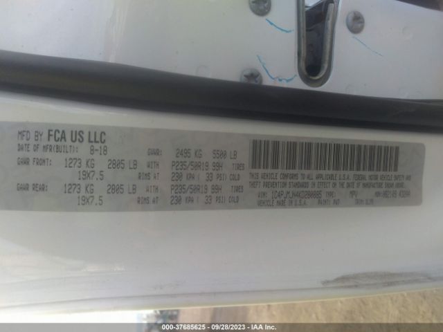 1C4PJMJN4KD280885 Jeep Cherokee Overland