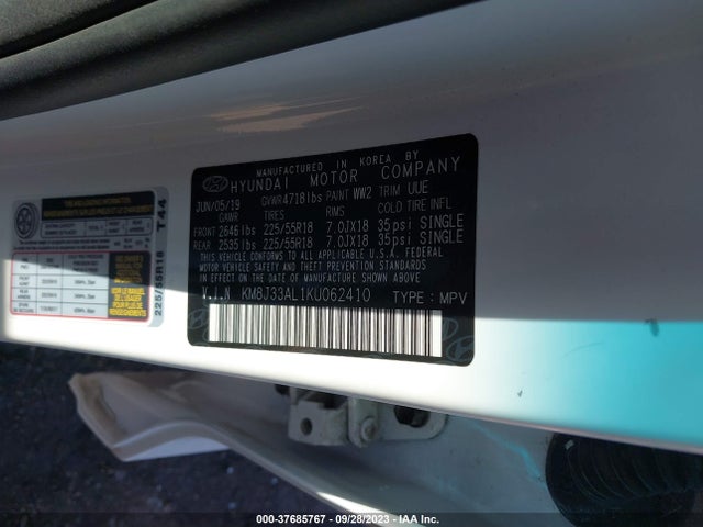 Hyundai Tucson Ultimate 2019 KM8J33AL1KU062410 Image 9