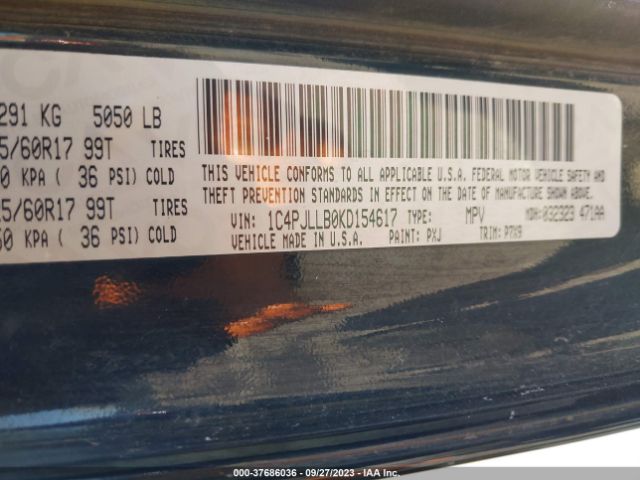 2019 JEEP CHEROKEE 1C4PJLLB0KD154617 Photo 8