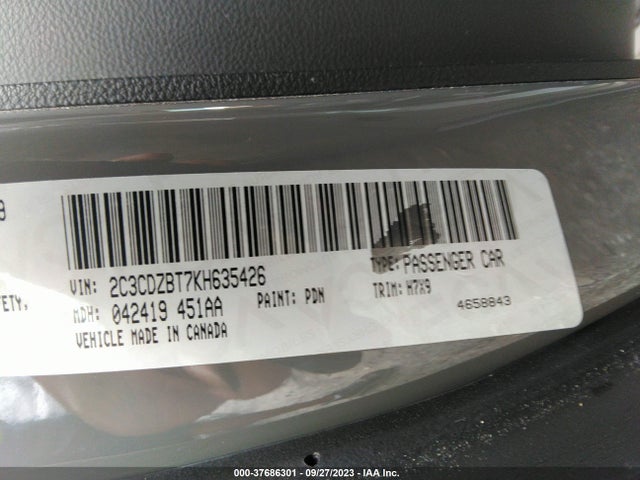 Dodge Challenger R/t 2019 2C3CDZBT7KH635426 Image 9