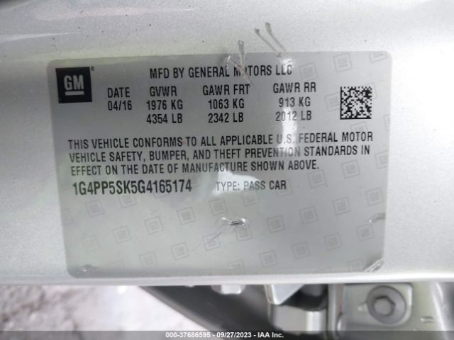 1G4PP5SK5G4165174 Buick Verano
