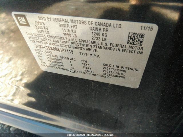 2GKFLTEK8G6191119 GMC Terrain Sle
