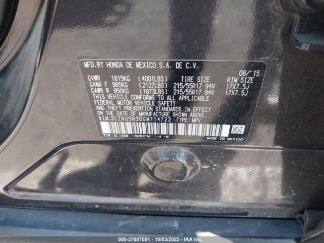 3CZRU5H30GM714722 Honda HR-V LX