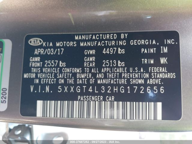 5XXGT4L32HG172656 KIA Optima Lx