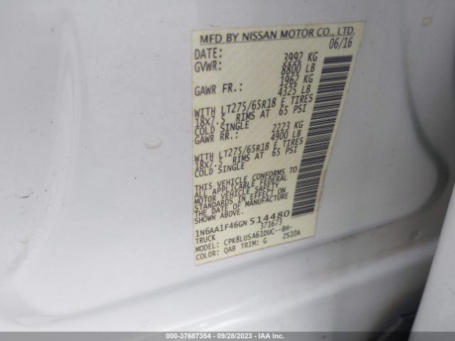 1N6AA1F46GN514480 Nissan Titan Xd Pro-4x