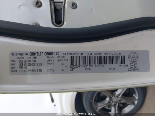 3C4PDCGG4FT569467 Dodge Journey Crossroad
