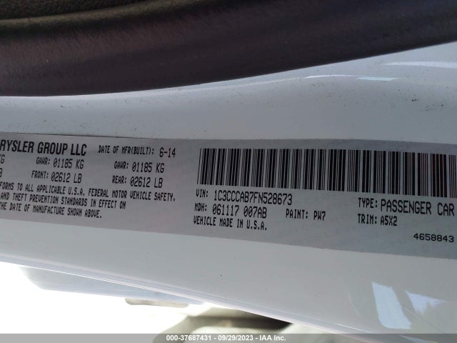 Chrysler 200 Limited 2015 1C3CCCAB7FN528673 Image 9