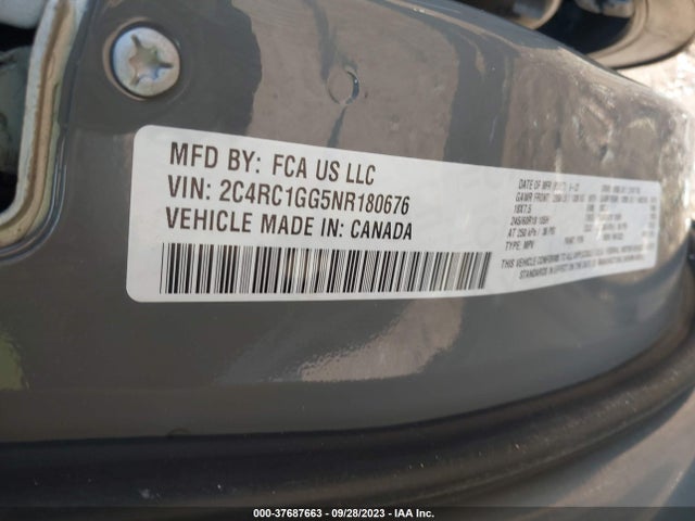 2C4RC1GG5NR180676 Chrysler Pacifica Limited