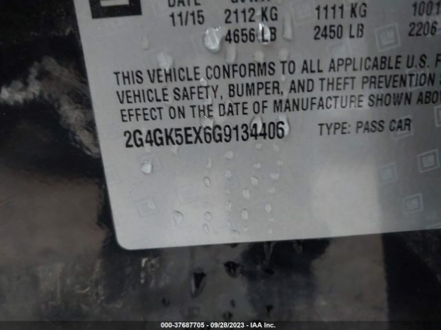2G4GK5EX6G9134406 Buick Regal