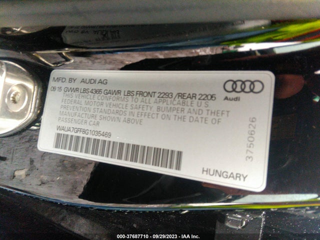 WAUA7GFF8G1035469 Audi A3 1.8t Premium