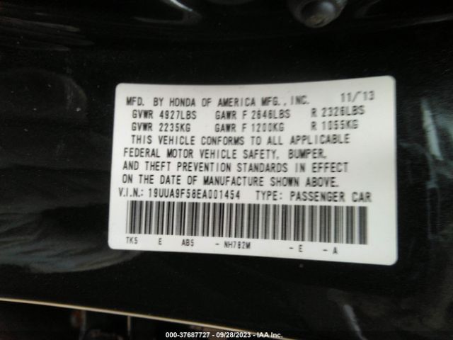 19UUA9F58EA001454 Acura TL TECH