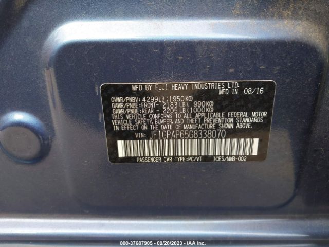 JF1GPAP65G8338070 Subaru Impreza Wagon 2.0i Sport Premium