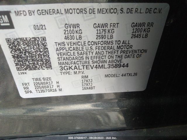 3GKALTEV4ML358944 GMC Terrain Sle