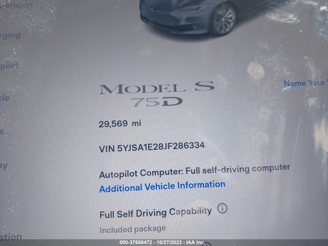 2018 TESLA MODEL S 5YJSA1E28JF286334 Photo 6