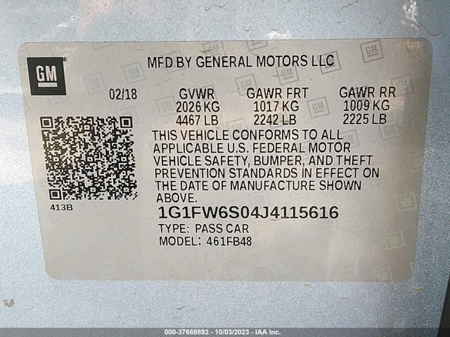 Chevrolet BOLT EV LT 2018 1G1FW6S04J4115616 Image 9