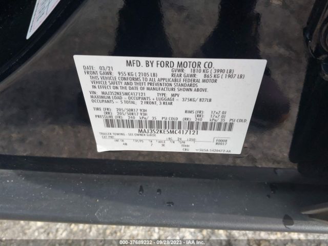 MAJ3S2KE5MC417121 Ford Ecosport Titanium