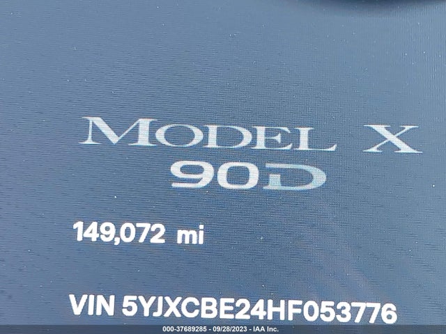Tesla Model X 90d/75d/100d 2017 5YJXCBE24HF053776 Image 14