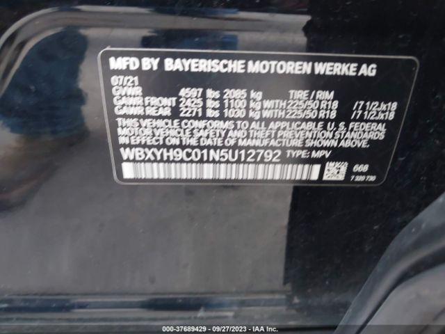 WBXYH9C01N5U12792 BMW X2 Sdrive28i