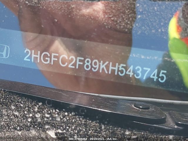 2HGFC2F89KH543745 Honda Civic Sedan Sport