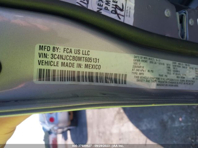 3C4NJCCB0MT605131 Jeep Compass Limited