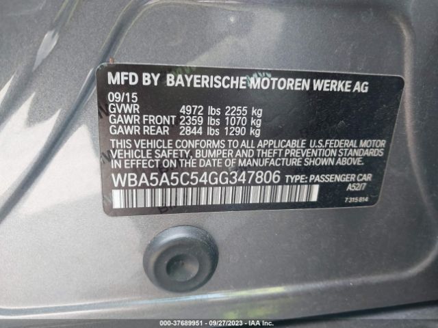 WBA5A5C54GG347806 BMW 5 Series 528i