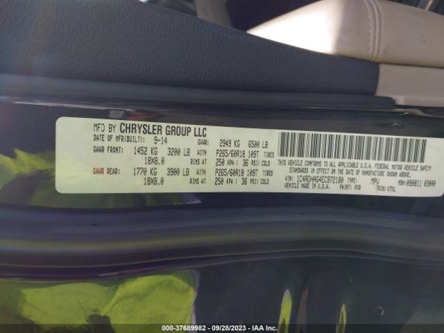 1C4RDHAG4EC972180 Dodge Durango Sxt