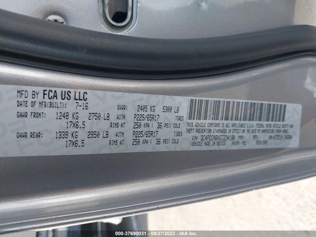 Dodge JOURNEY SE 2016 3C4PDCABXGT234180 Image 9