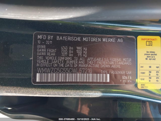 2012 MINI COOPER COUNTRYMAN WMWZC5C55CWL57210 Photo 8
