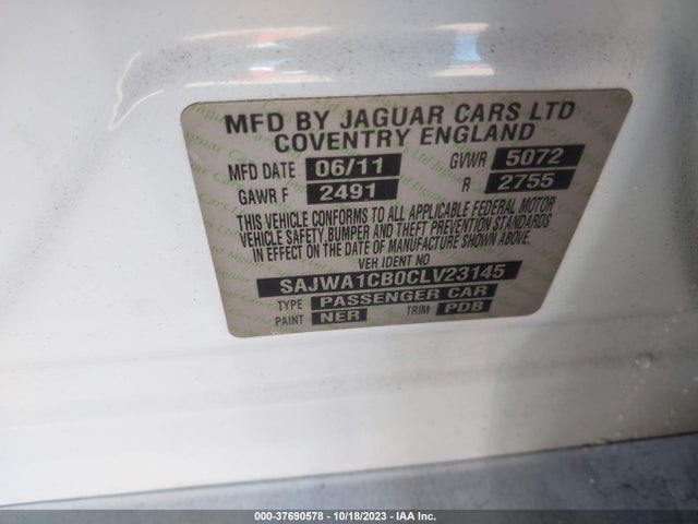 2012 JAGUAR XJ SAJWA1CB0CLV23145 Photo 8