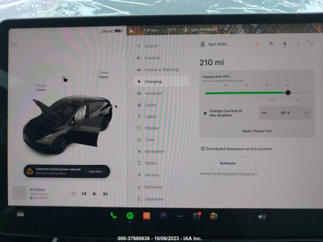 7SAYGDEF6NF548454 Tesla Model Y Performance