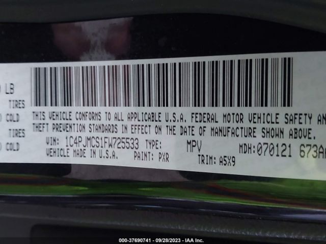1C4PJMCS1FW725533 Jeep Cherokee Latitude