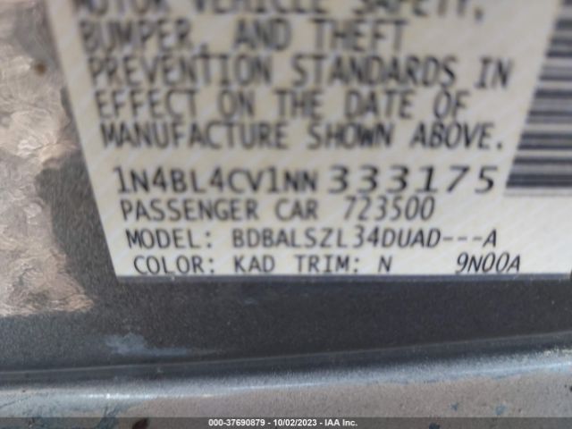 1N4BL4CV1NN333175 Nissan Altima 2.5 Sr