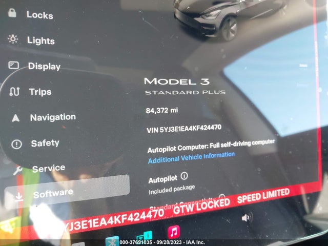 Tesla Model 3 Range 2019 5YJ3E1EA4KF424470 Image 7