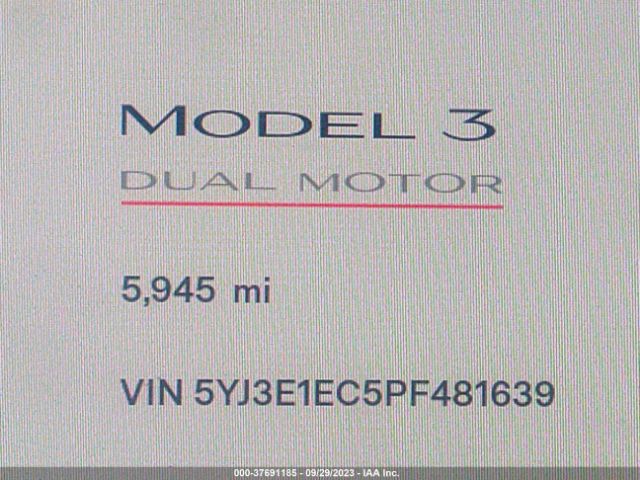 5YJ3E1EC5PF481639 Tesla Model 3 Performance