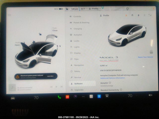 5YJ3E1EC5PF481639 Tesla Model 3 Performance