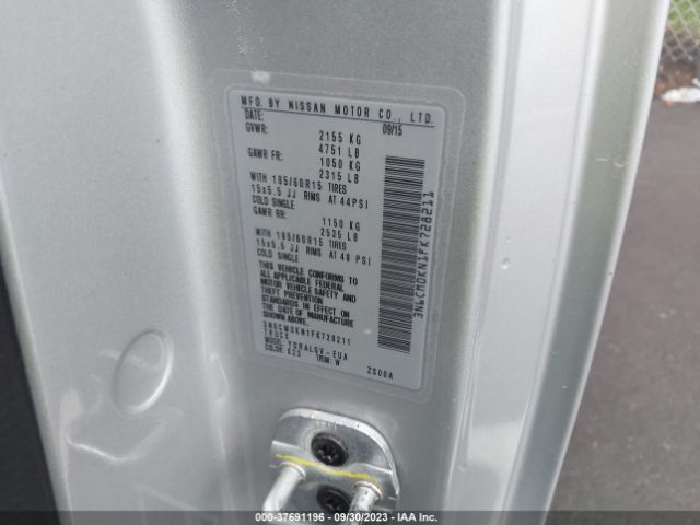 3N6CM0KN1FK728211 Nissan Nv200 S/sv