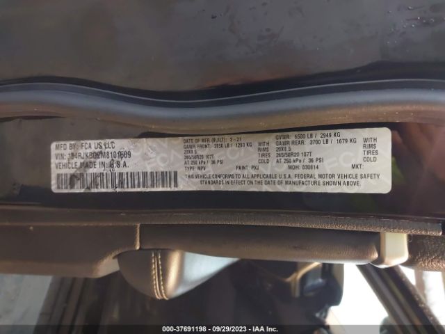 1C4RJKBG2M8101509 Jeep Grand Cherokee L Limited