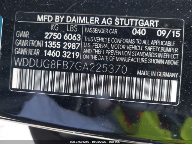 WDDUG8FB7GA225370 Mercedes-Benz S-class S 550
