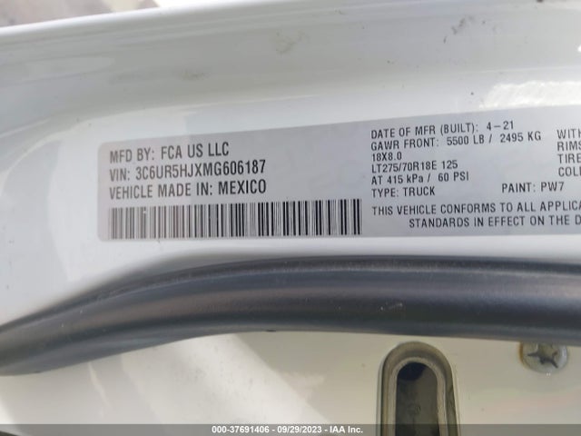 3C6UR5HJXMG606187 RAM 2500 Tradesman